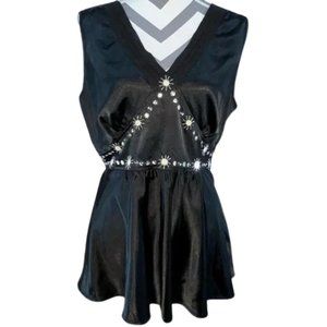 Melody Thomas Scott Black Sleeveless Top